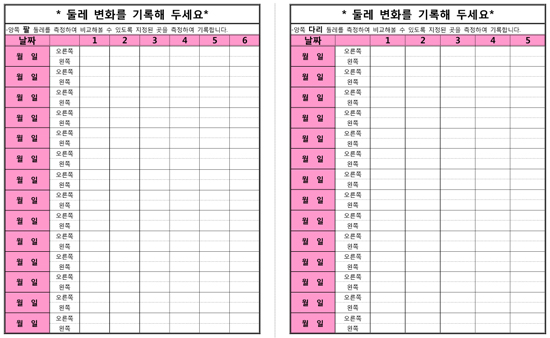 둘레측정표