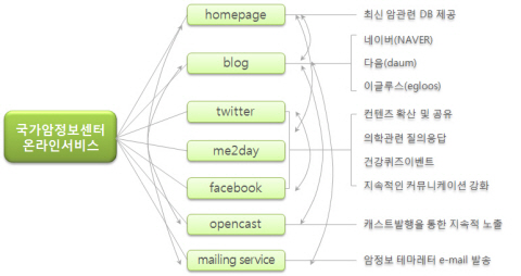 소셜미디어를 활용한 온라인 암정보 서비스