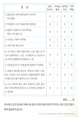 암의여정을함께하는길벗_나의 마음의 상태 알아보기