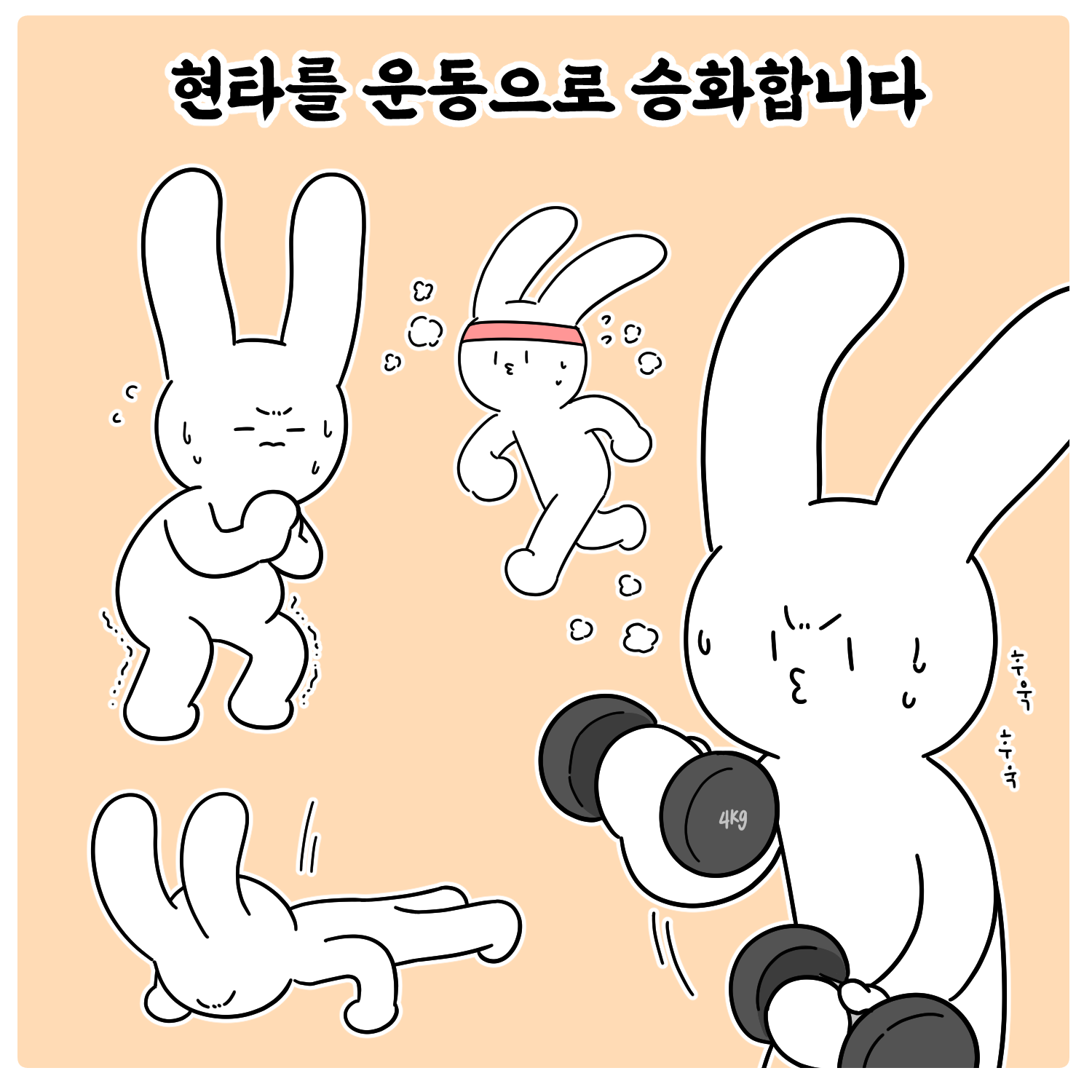 현타를 운동으로 승화합니다