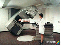 고에너지 선형가속기를 사용한 외부 방사선 치료 광경