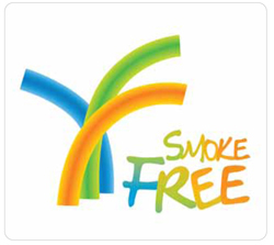 국민 암예방 수칙 실천 지침-smoke free 로고